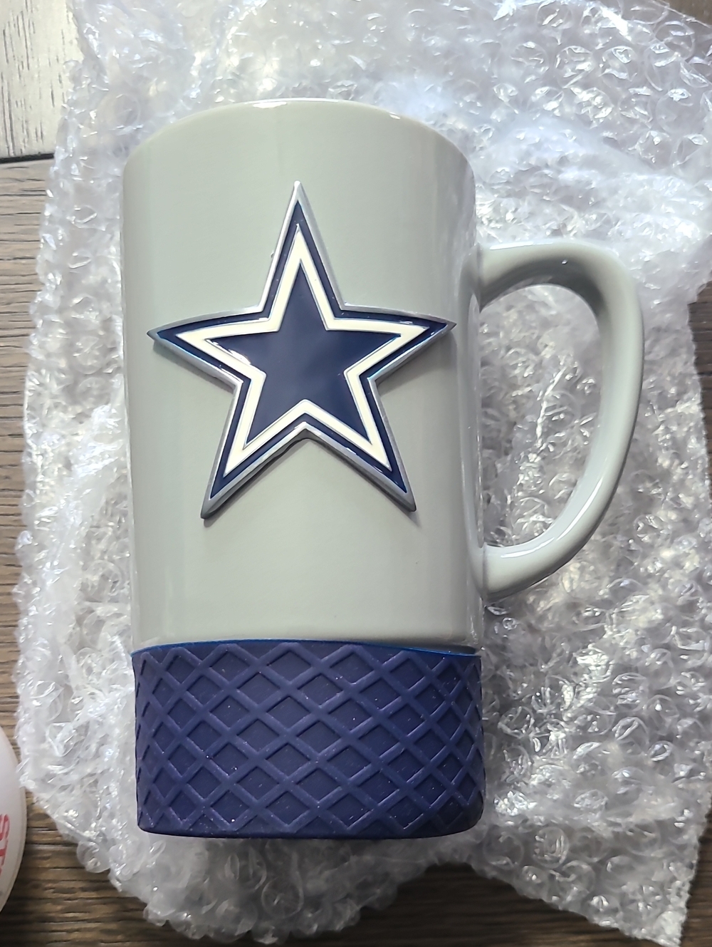 Ceramic Star Accent Mug in Gray and Navy